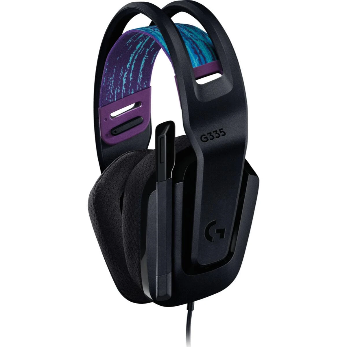 Laidinės žaidimų ausinės Logitech G335, juodos spalvos