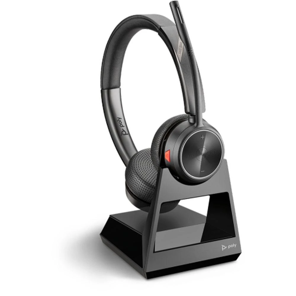 Poly Savi 7220 Office, S7220 D, OTH, BIN, DECT Poly Ausinės Savi 7220 Office Su mikrofonu On-ear Belaidės Juodas
