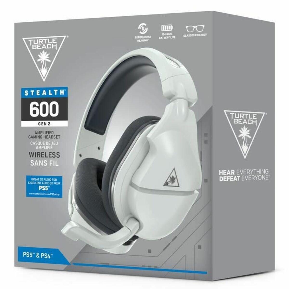 Turtle Beach Stealth 600 Gen 2 (Baltos) belaidės ausinės | PS4 & PS5