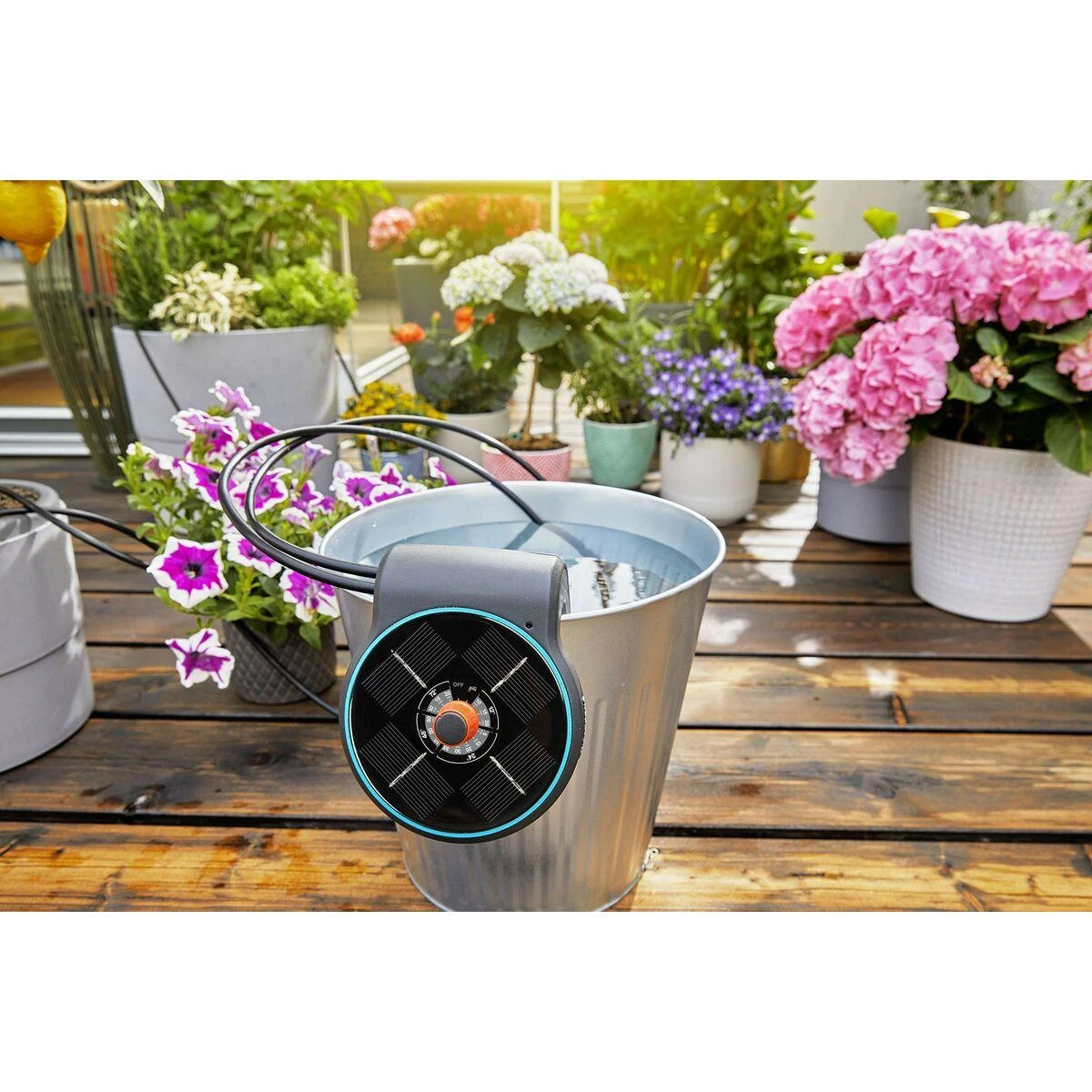 Saulės energija palaikomas rinkinys laistymui Gardena „AquaBloom“ 13300-20, 967999001