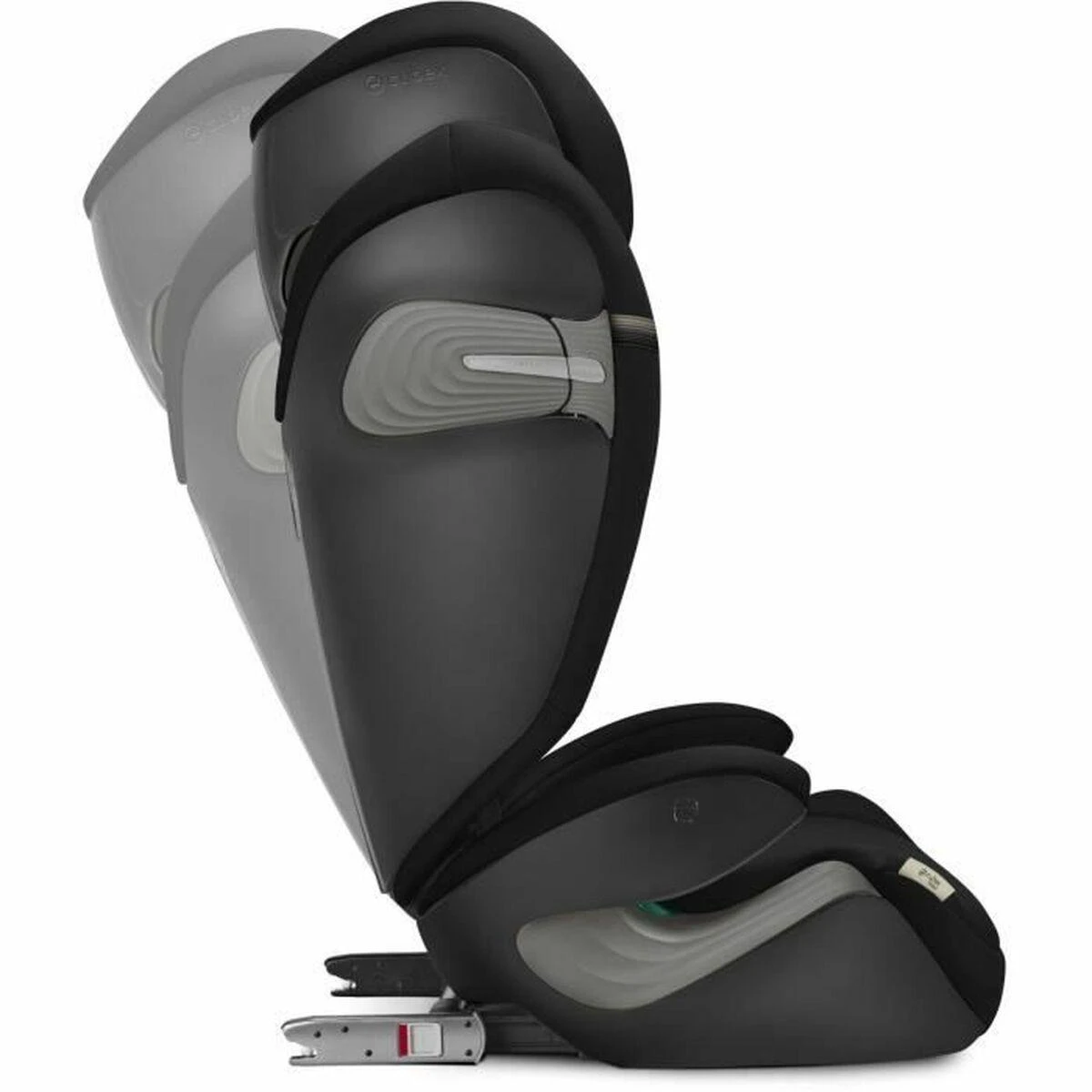 Cybex Solution S2 i-Fix kėdutė su reguliuojamu atlošu, juoda