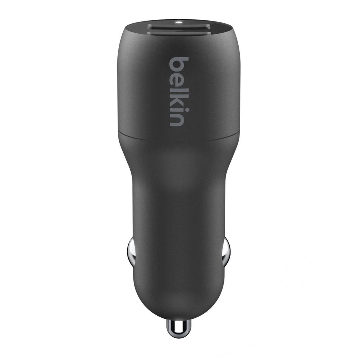 Belkinas | Dvigubas USB-A automobilinis įkroviklis 24W + USB-A prie žaibo kabelis | PAdidinkite įkrovimą