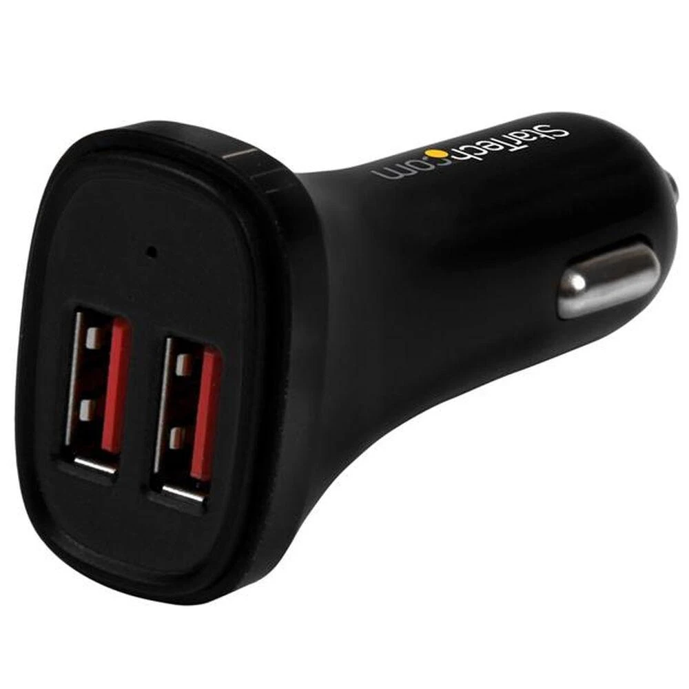 Įkroviklis StarTech 2x USB-A 4,8 A (USB2PCARBKS)