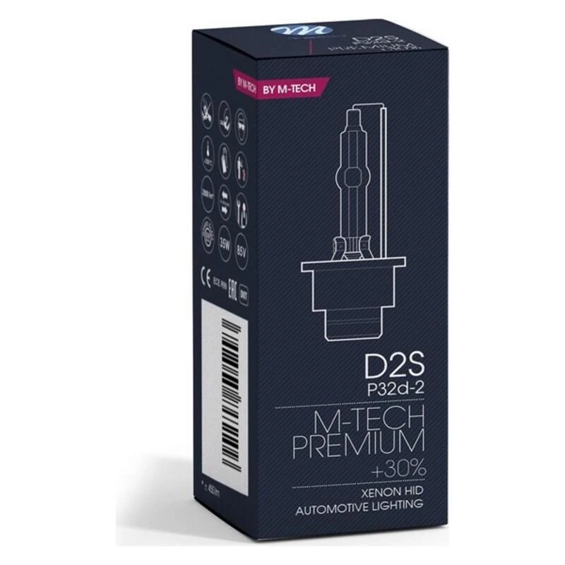 D2S ksenoninės lemputės M-Tech pakuotė