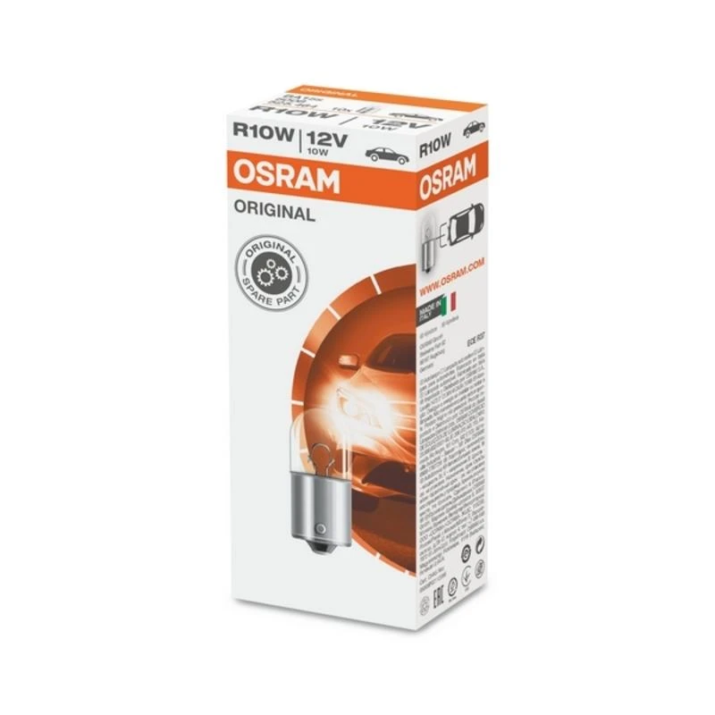 Automobilio lemputės Osram, 10 W, 12 V, R10W, BA15S, 2 vnt.