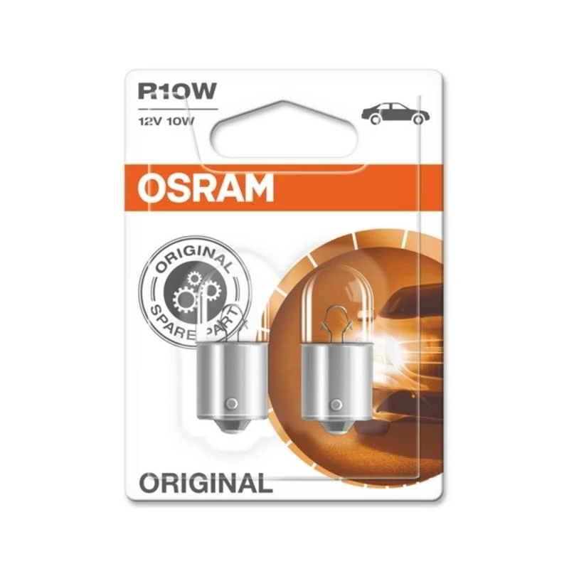 Automobilio lemputės Osram, 10 W, 12 V, R10W, BA15S, 2 vnt.