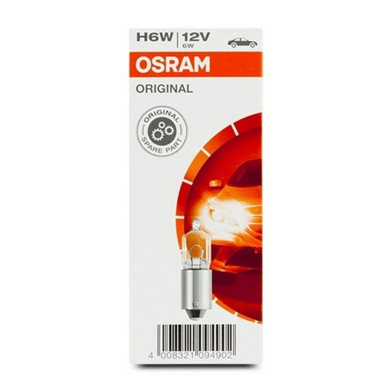 OSRAM Automobilinė lemputė 6W 12V H6W BAX9S 1vnt