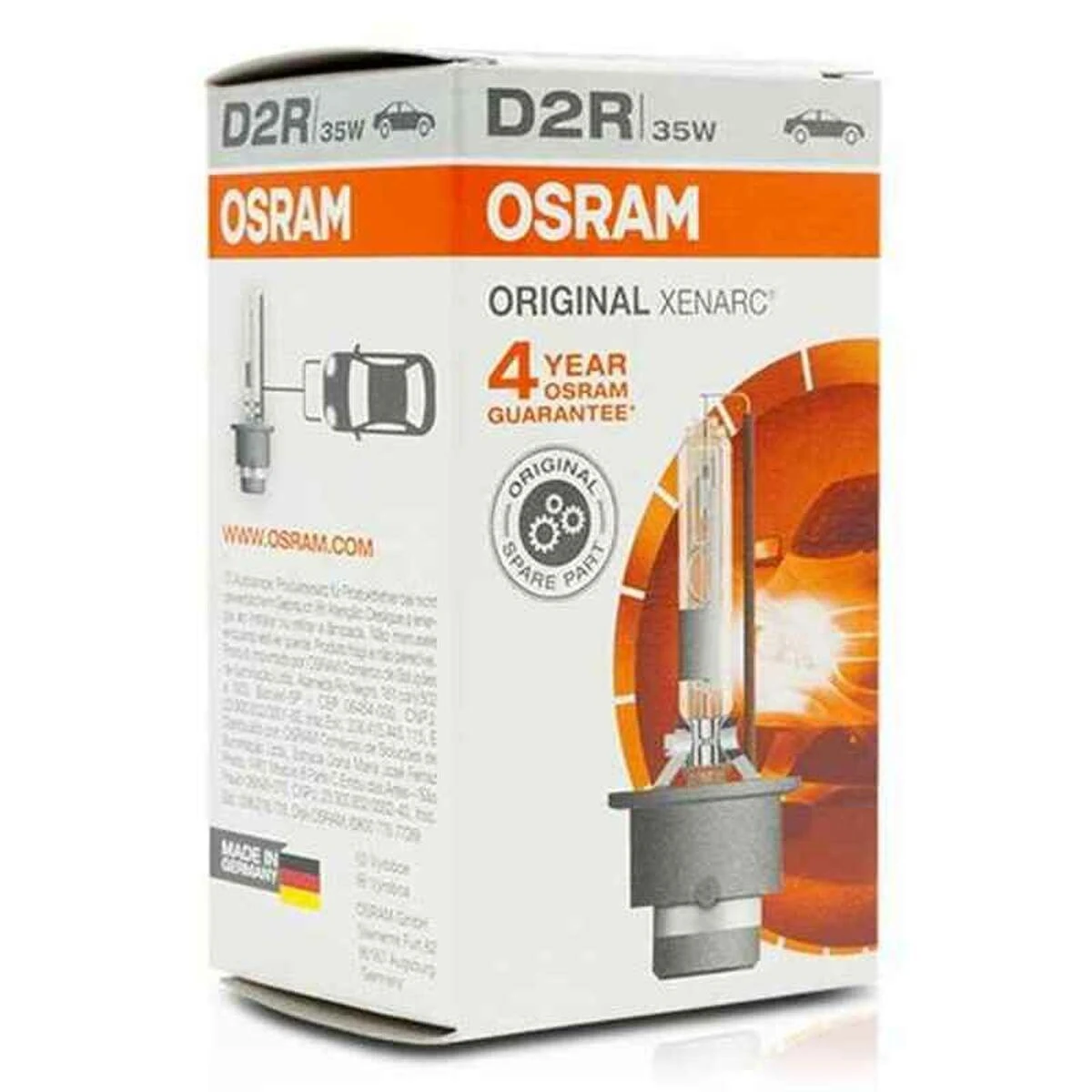 Osram Dujinio išlydžio žibintų lempos XENARC Original 35W P32d-3 D2R