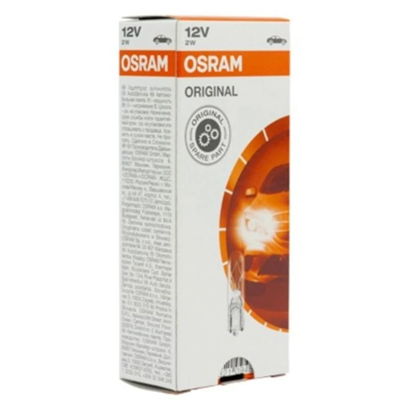 OSRAM 2W 12V W2X4.6D lemputės pakuotė