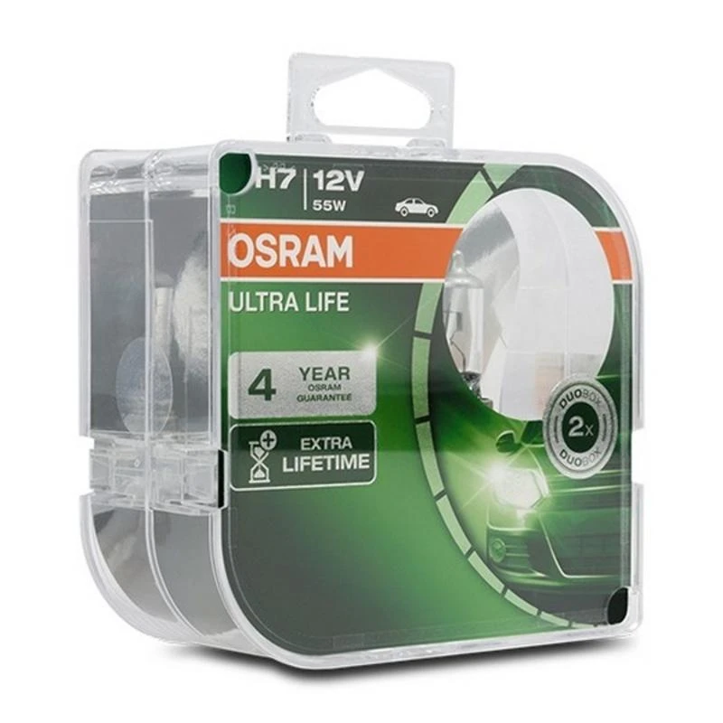 OSRAM Automobilinės lemputės ULTRA LIFE H7 55W 12V PX26D 2vnt