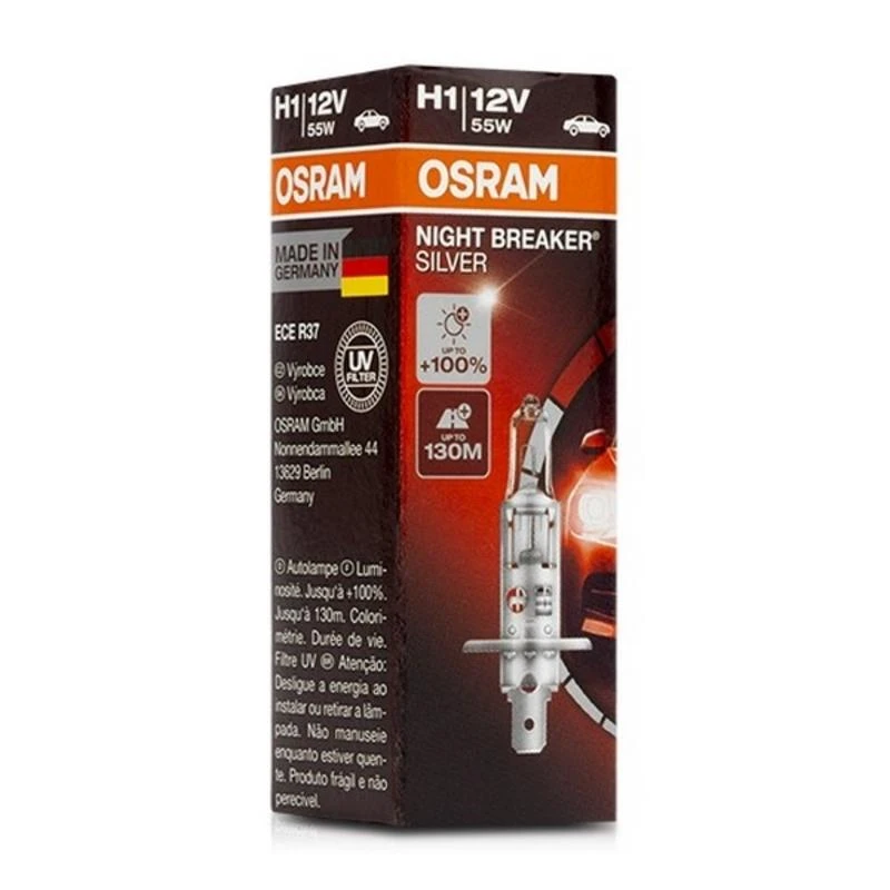 Osram lemputės Sidabrinis +100%, H1, 55W 64150NBS