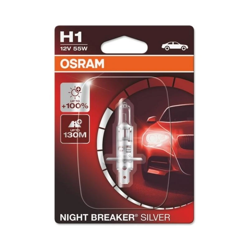 Osram lemputės Sidabrinis +100%, H1, 55W 64150NBS