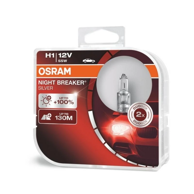 Osram lemputės Sidabrinis +100%, H1, 55W 64150NBS