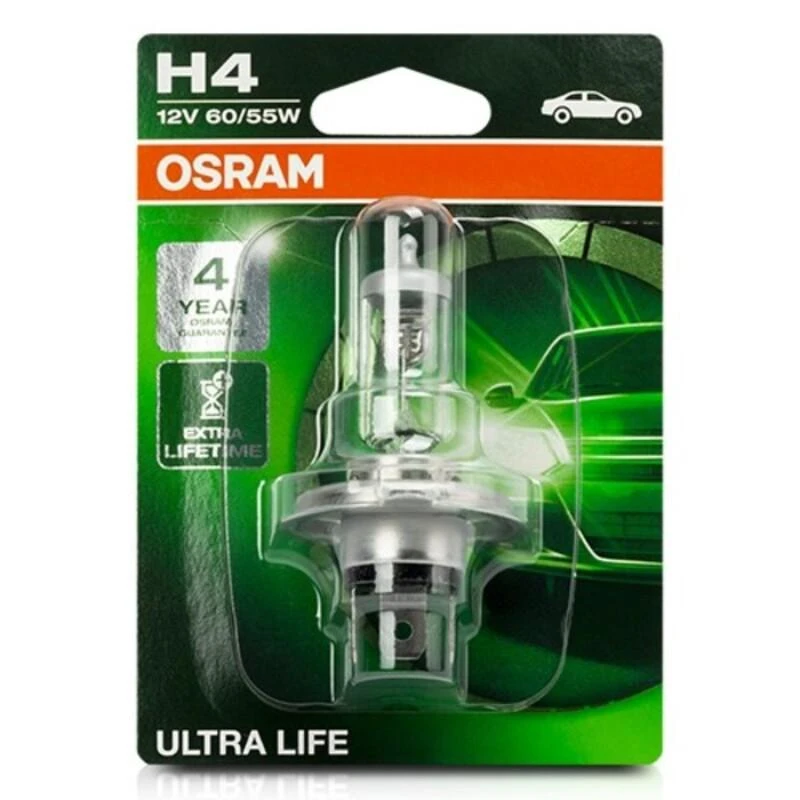 OSRAM Automobilinė lemputė ULTRA LIFE H4 60/55W 12V P43T 1vnt