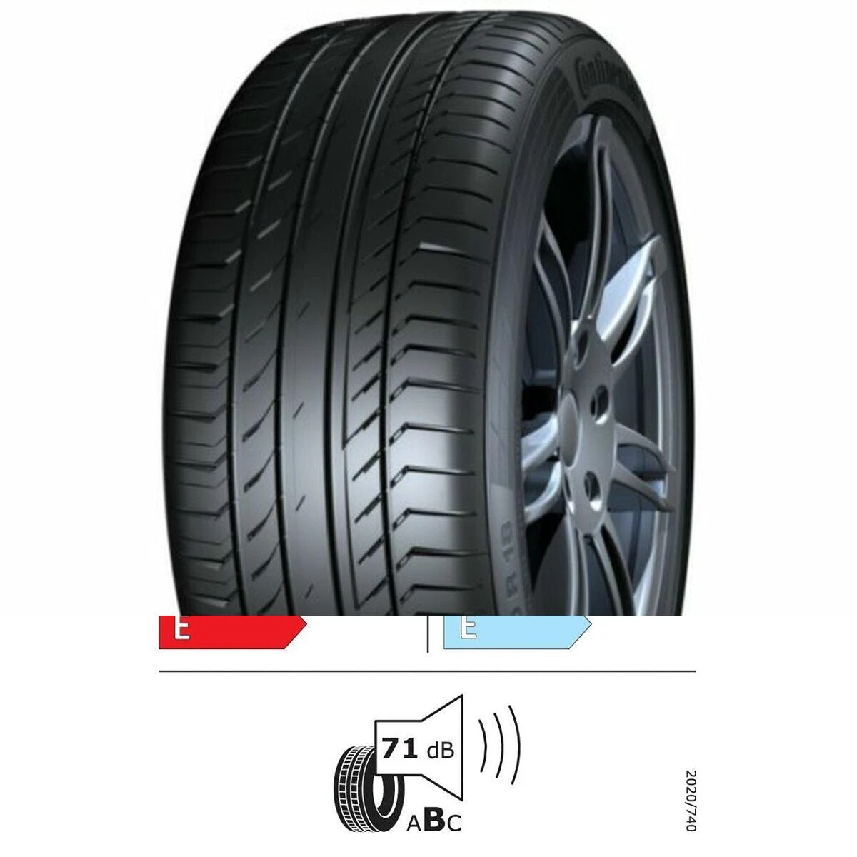Continental Padangos SportContact 5 92 Y XL ( E A 72dB )