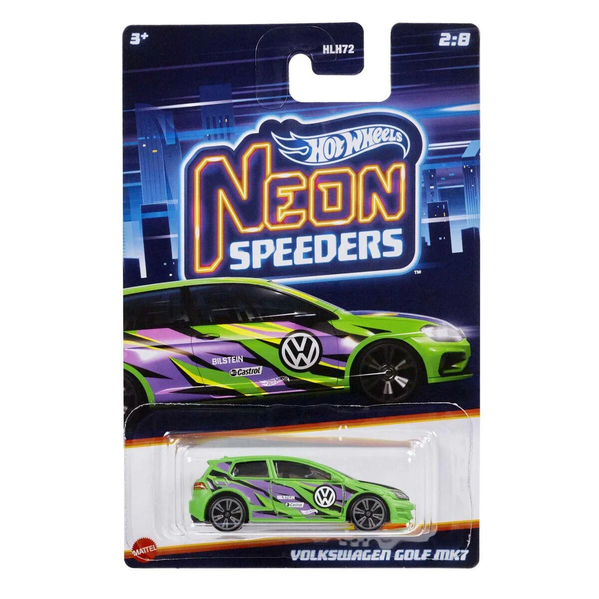 Mattel HOT WHEELS neoniniai lenktyniniai automodeliukai (HLH72)