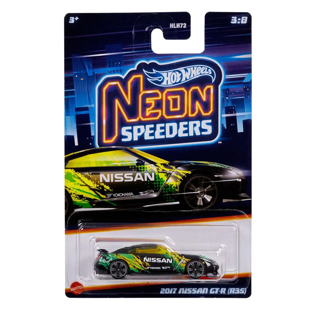 Mattel HOT WHEELS neoniniai lenktyniniai automodeliukai (HLH72)