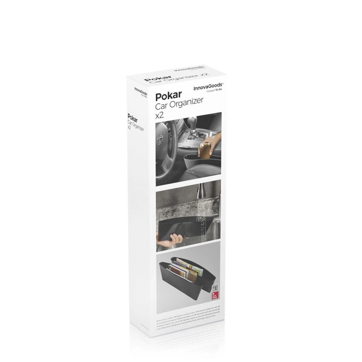 InnovaGoods Car Organiser (pack of 2pcs) Juodas