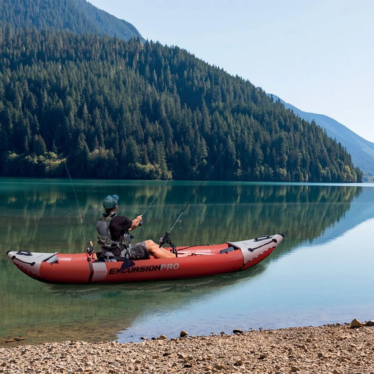 Pripučiama Baidarė (dvivietė) INTEX Excursion Pro K2, Kayak 384x94x46cm