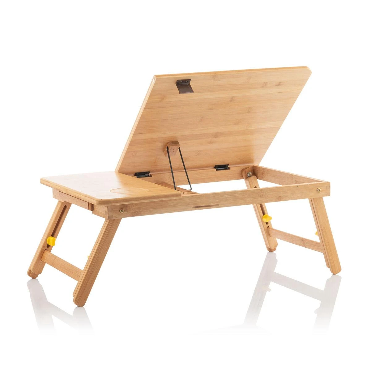 Sulankstomas staliukas InnovaGoods Lapwood, smėlio spalvos