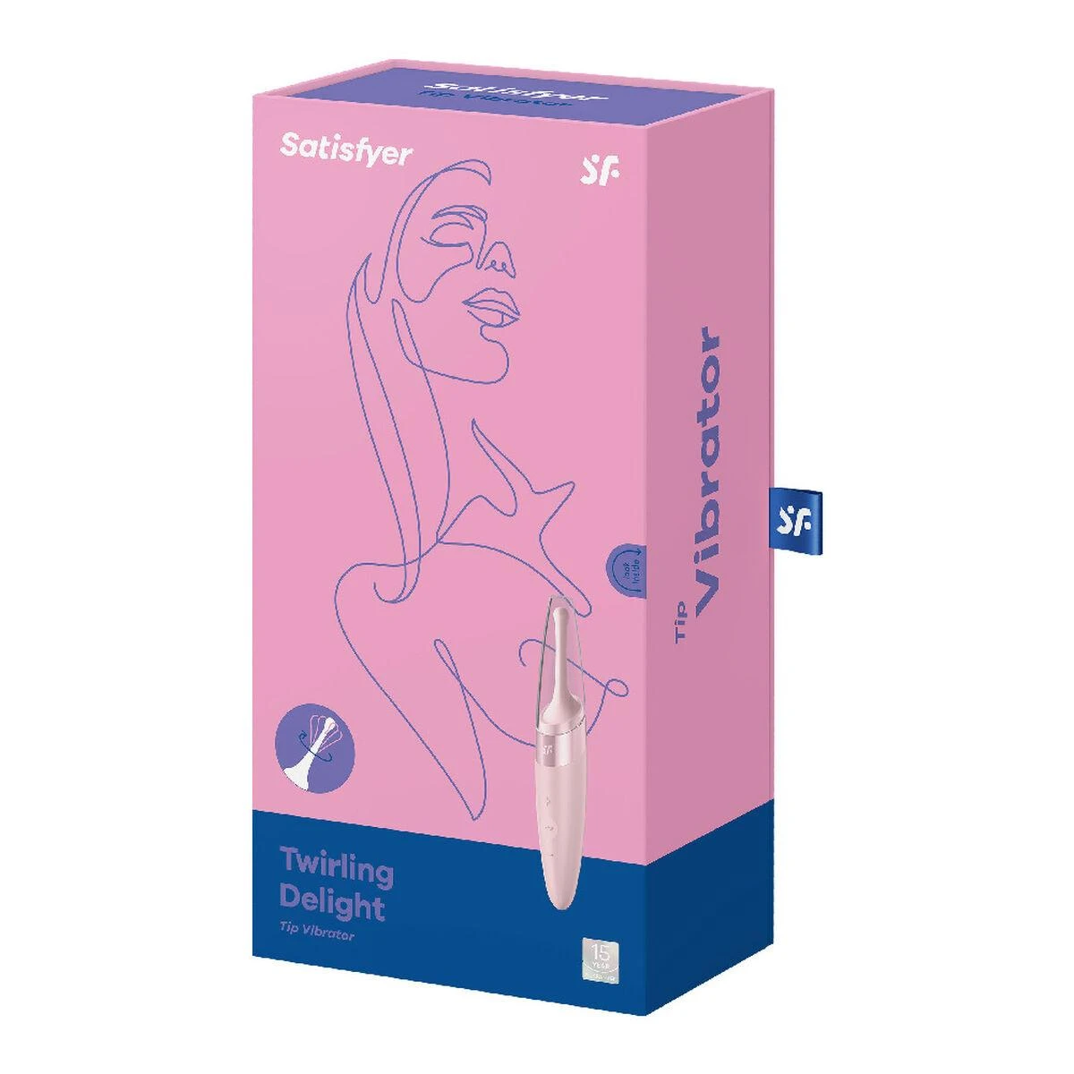 „Satisfyer Twirling Delight“ mini vibratorius, skirtas abiem rankoms
