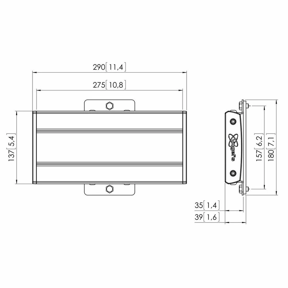 Laikiklis Vogels PFB 3402 Ekranas-Adapterbar sidabrinis