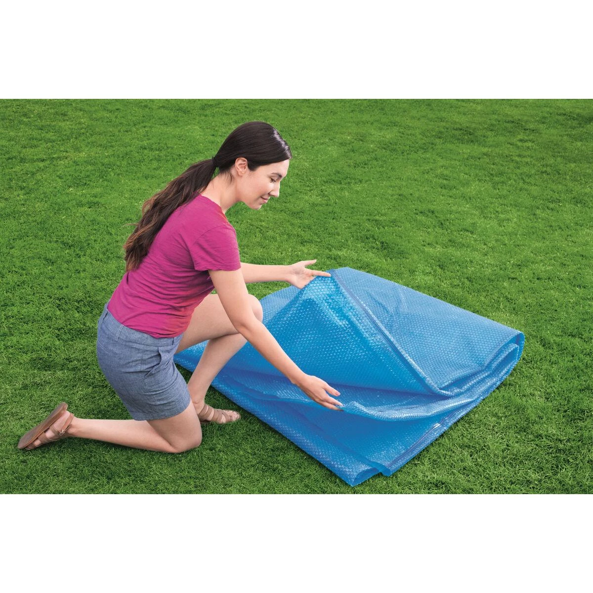 Bestway Šilumą sulaikantis baseino uždangalas Flowclear, 549cm