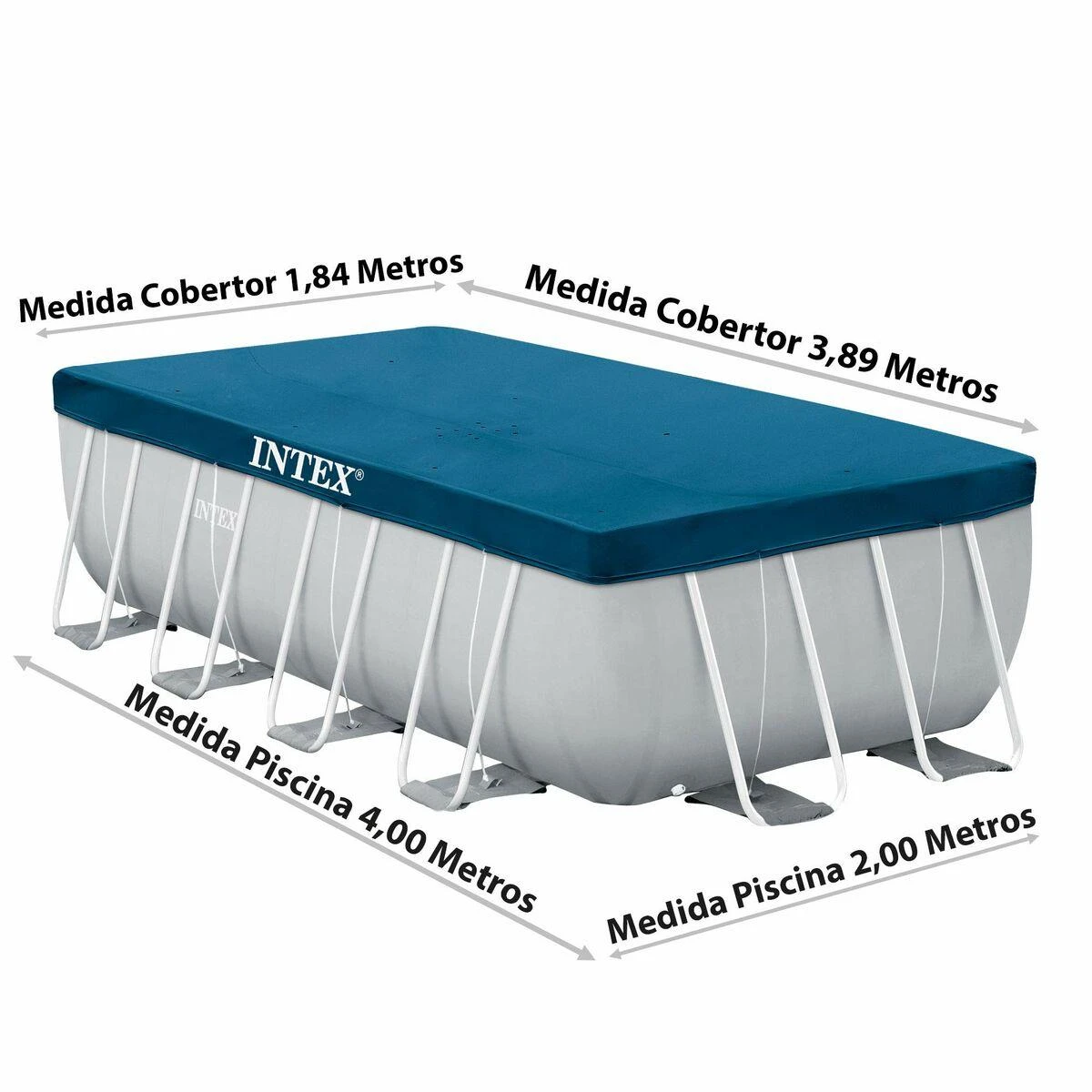 400x200cm INTEX rėminio baseino dangtis