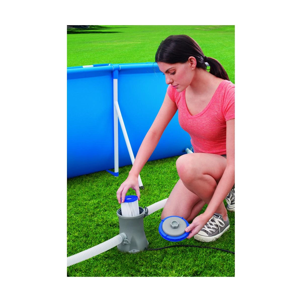 Bestway Flowclear Baseino siurblys su filtru, 330 gal.
