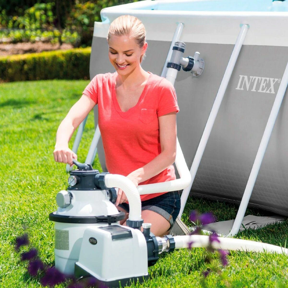 Baseino filtro smėlio siurblys 12 000 L/h INTEX 26652