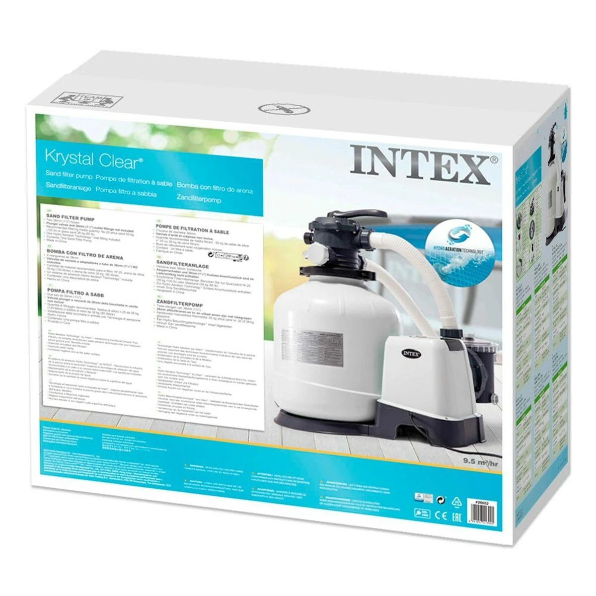 Baseino filtro smėlio siurblys 12 000 L/h INTEX 26652