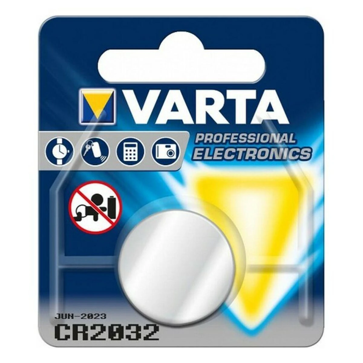 Varta Electronics CR2032 3V 230mAh elementas 6032, 1 vnt.