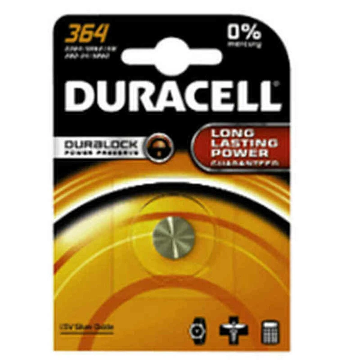 DURACELL AG1/LR361 (364) 1.5V elementas