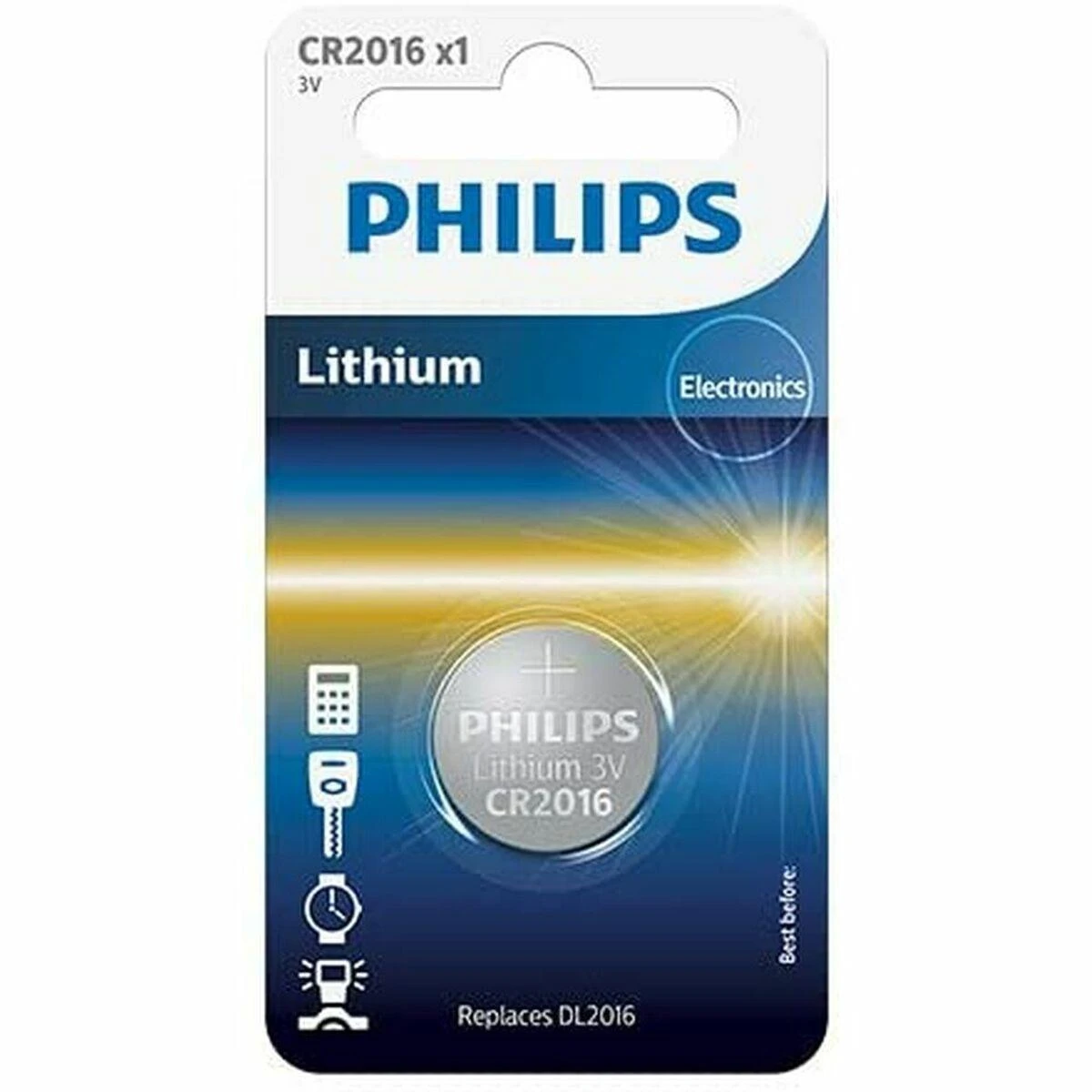 PHILIPS Lithium CR2016 /elementas