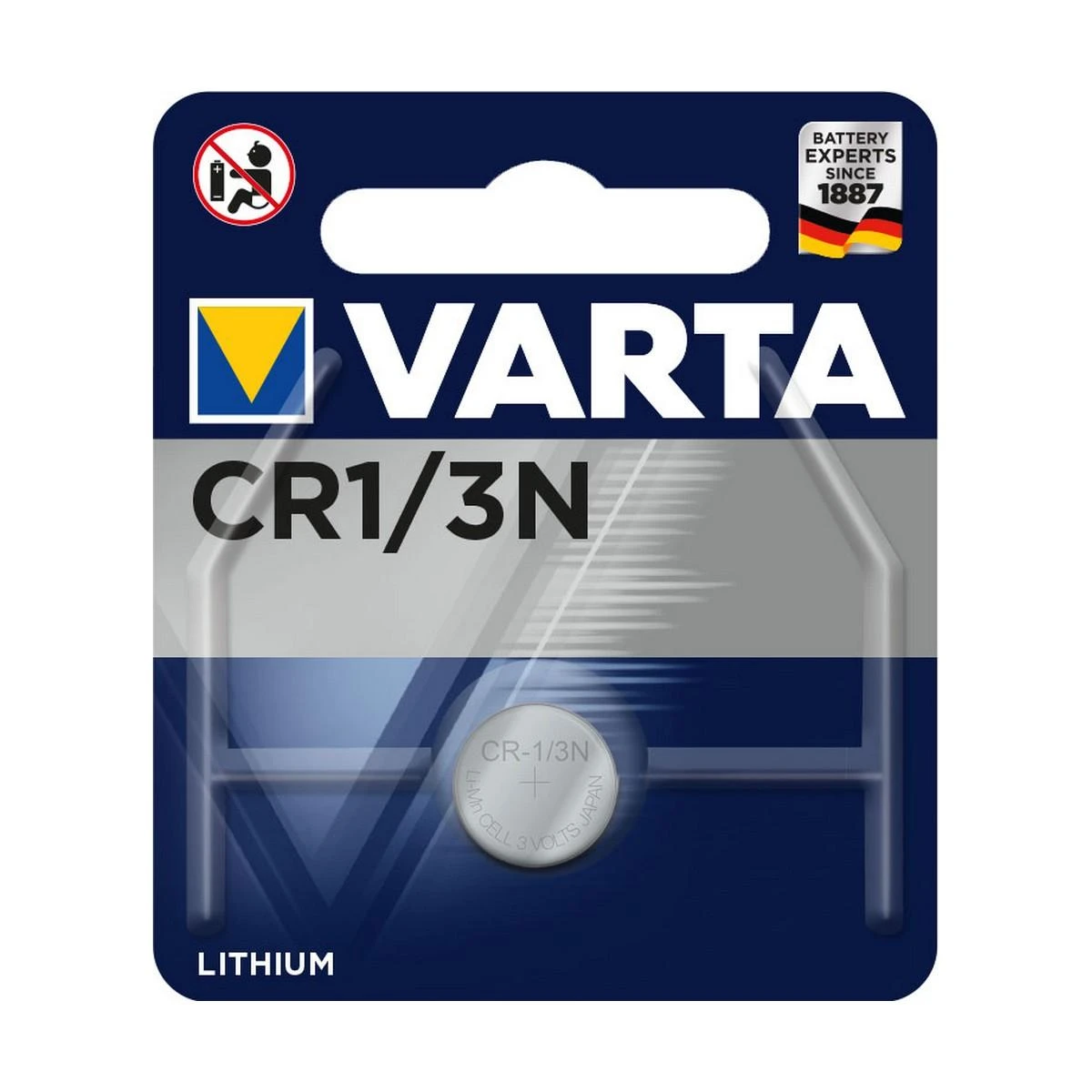 Varta CR1/3N ličio baterija pakuotėje