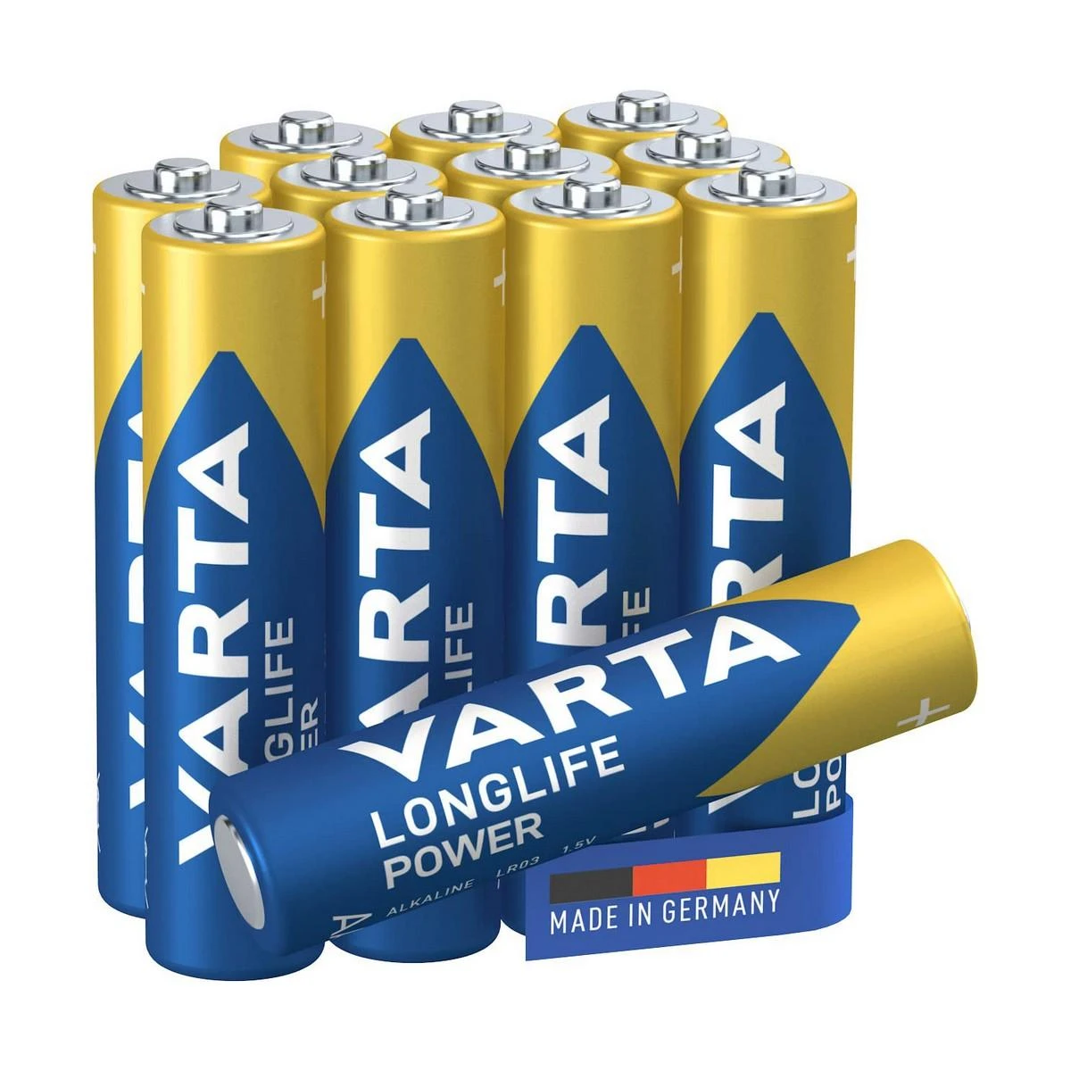 Varta Longlife Power AAA šarminės baterijos 1,5 V, 12 vnt.