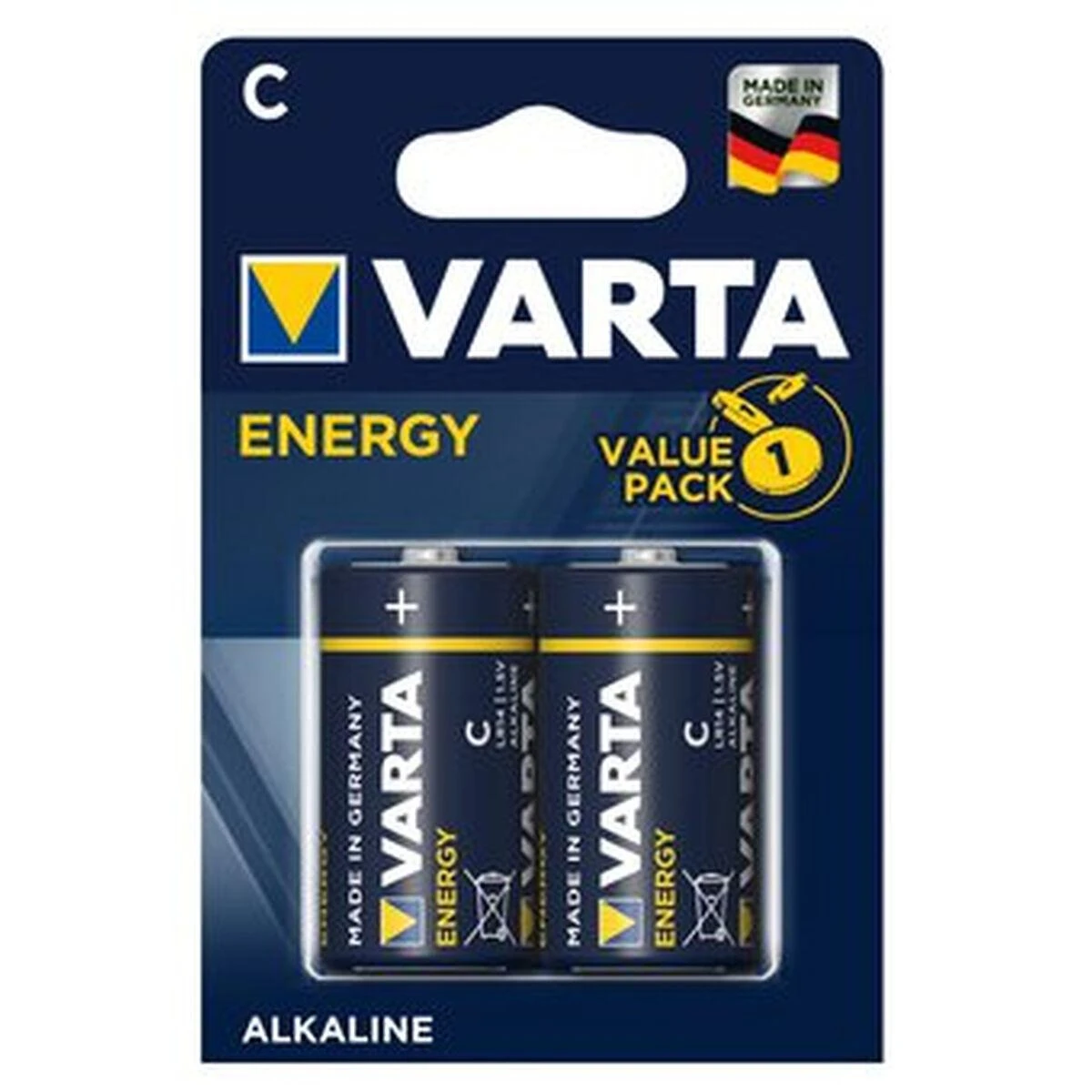 Varta Energy C tipo baterijos, 2 vnt. pakuotė