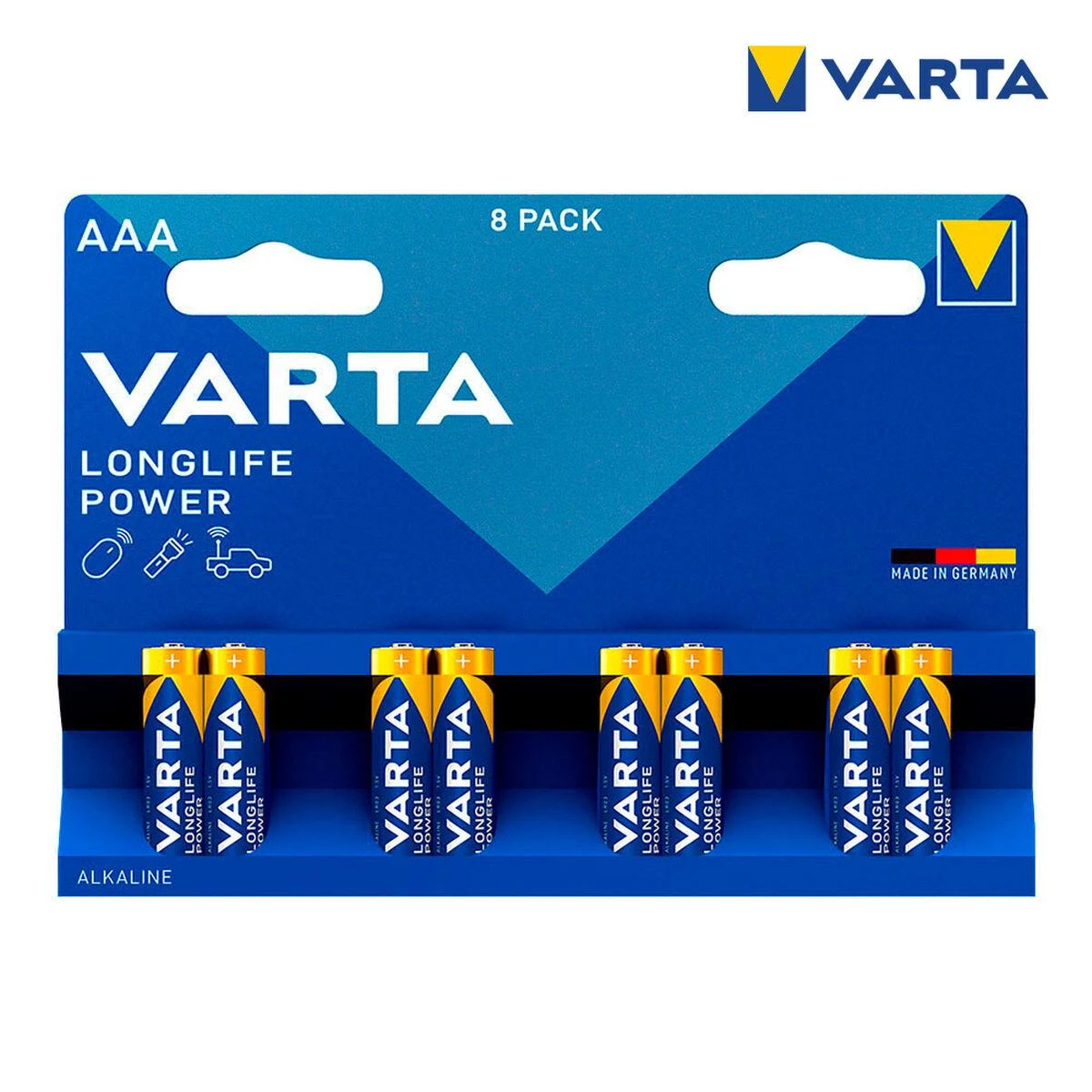 Varta AAA baterijos 8 vnt pakuotė
