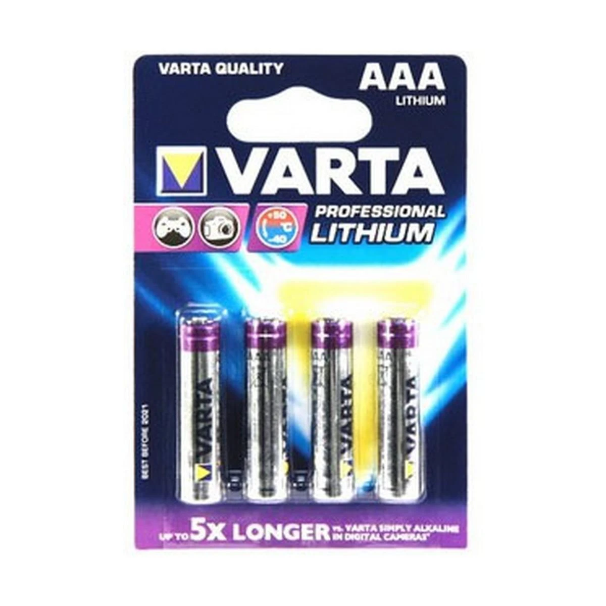 Varta Ultra Lithium AAA 1,5V 1100mAh elementas 6103, 4 vnt.