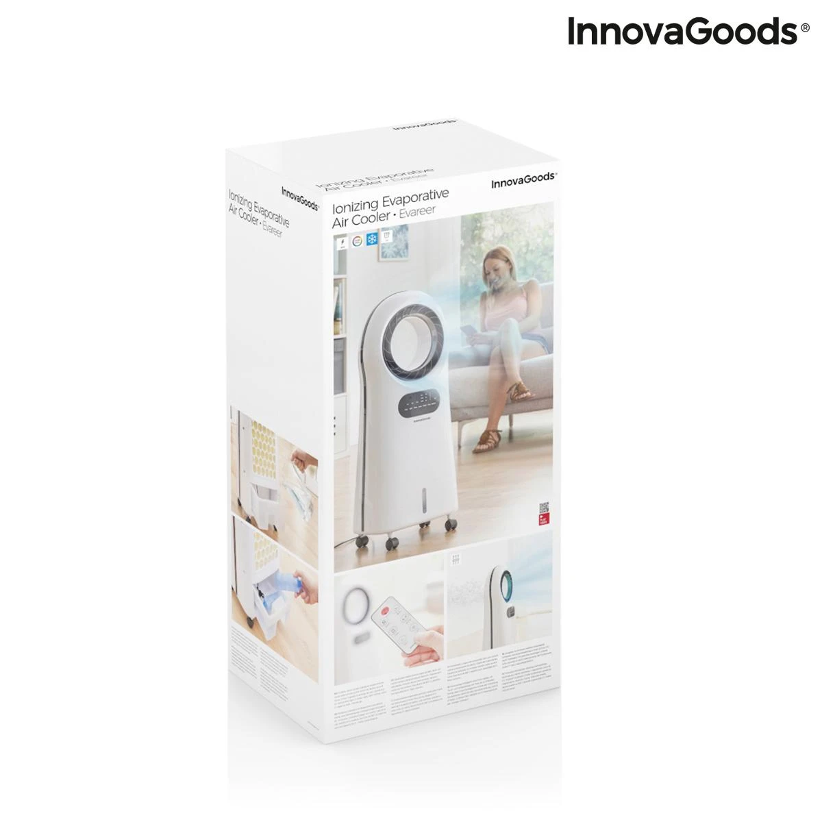 InnovaGoods oro kondicionierius su jonizatoriumi ir LED lempute Evareer