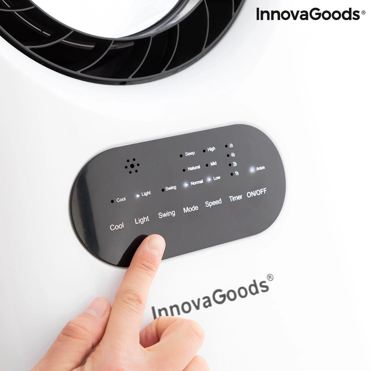 InnovaGoods oro kondicionierius su jonizatoriumi ir LED lempute Evareer