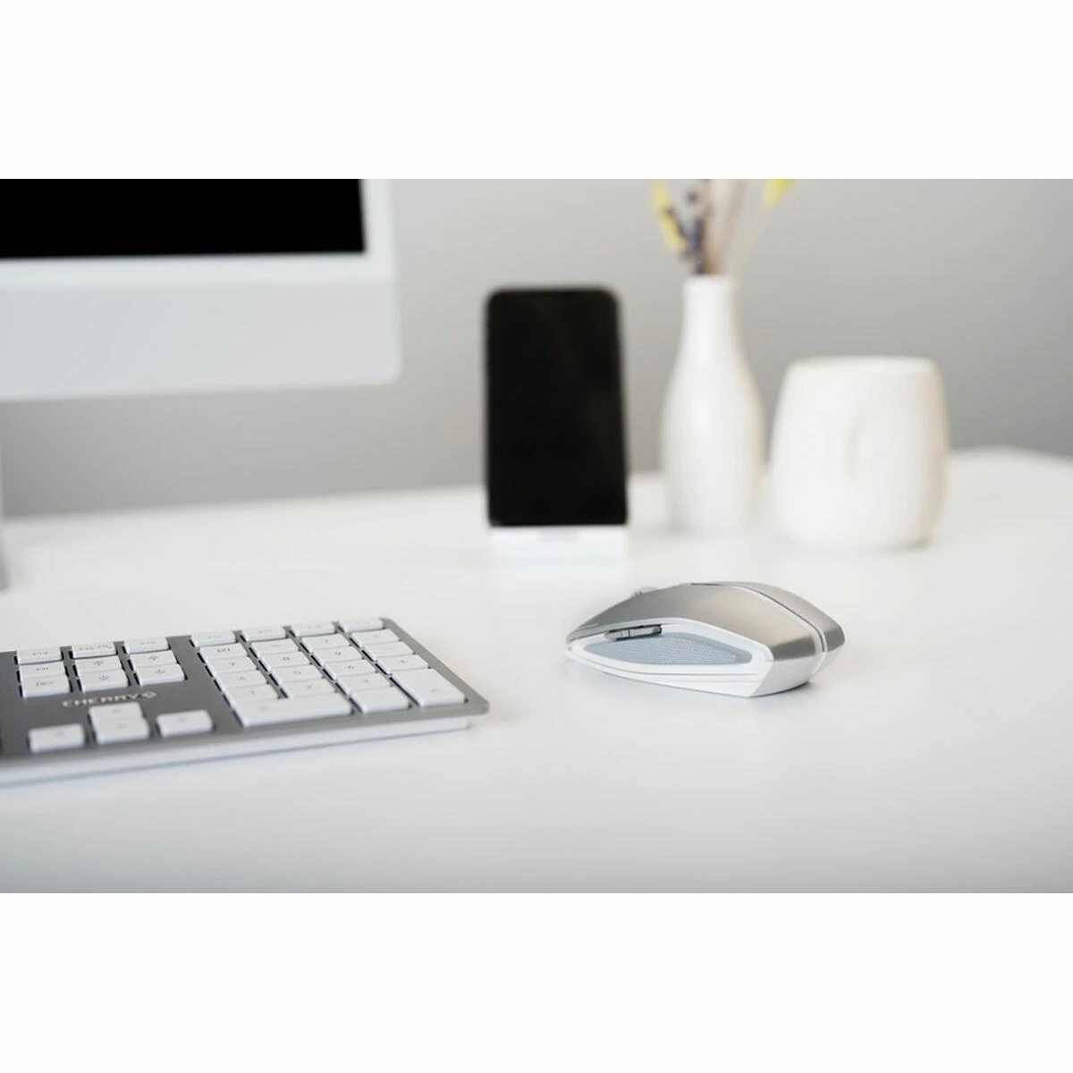 CHERRY GENTIX BT - Bluetooth pelė 4.0 - Frosted Sidabrinis