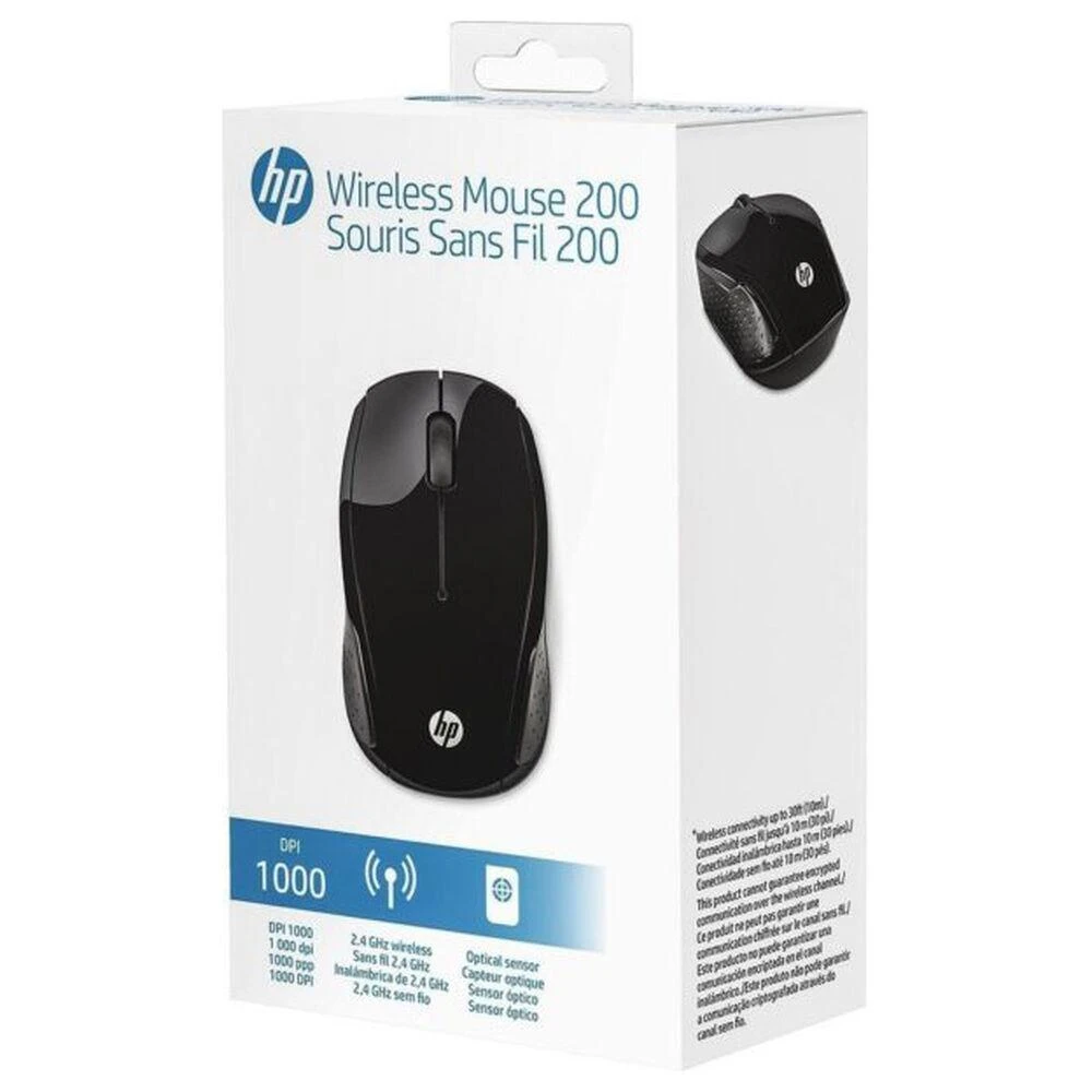 Hewlett Packard (HP) HP 200 Juodas Belaidė pelė