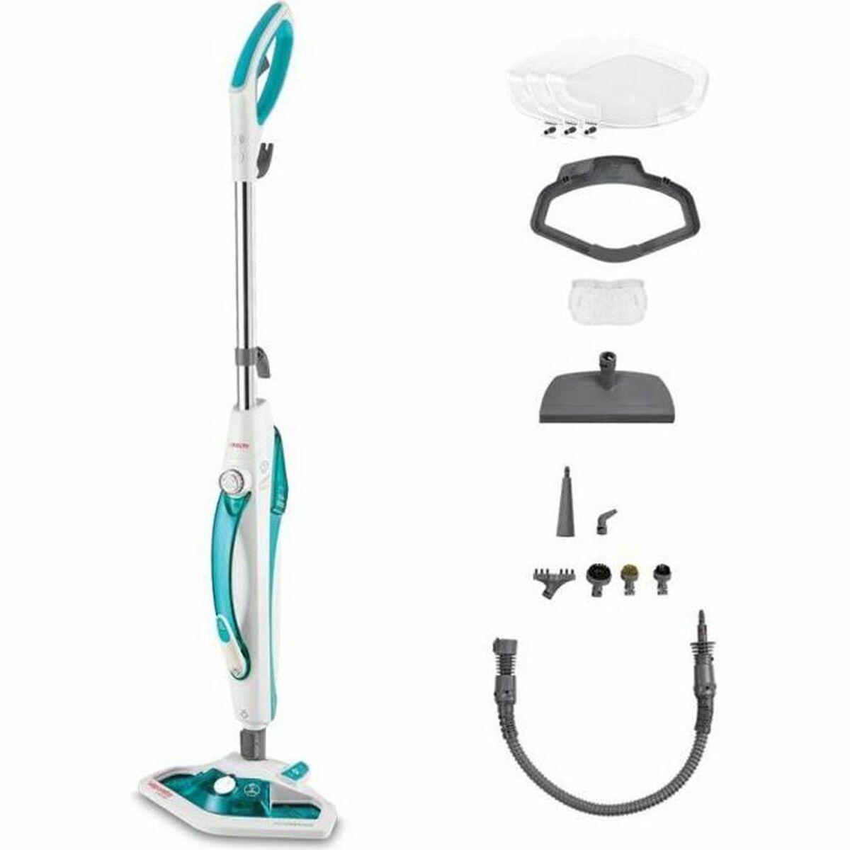 Polti | Garinė šluota | PTEU0282 Vaporetto SV450_Double | Garinė šluota ir rankinis garinis valytuvas | 1500 W | Veikimo spindulys 7,5 m | Baltas