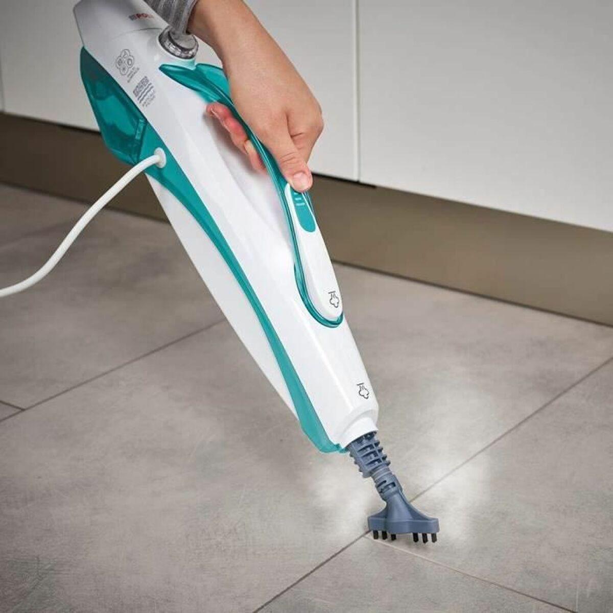 Polti | Garinė šluota | PTEU0282 Vaporetto SV450_Double | Garinė šluota ir rankinis garinis valytuvas | 1500 W | Veikimo spindulys 7,5 m | Baltas