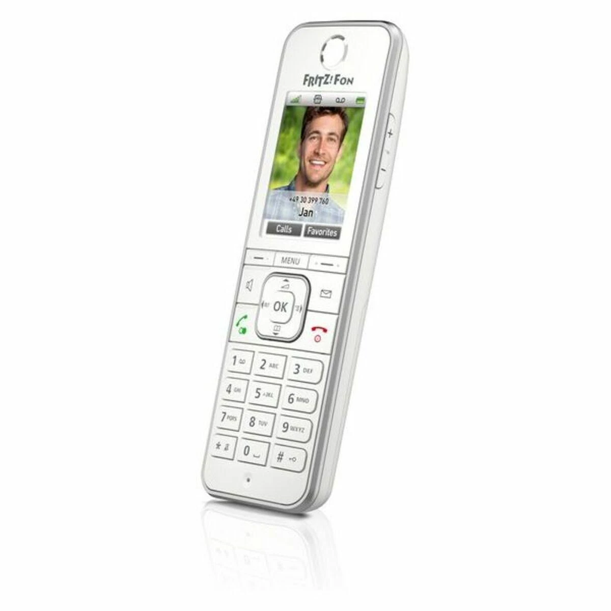 Mobilusis telefonas AVM PHONE belaidis DECT cyfrowy Fritz! C6 Baltas