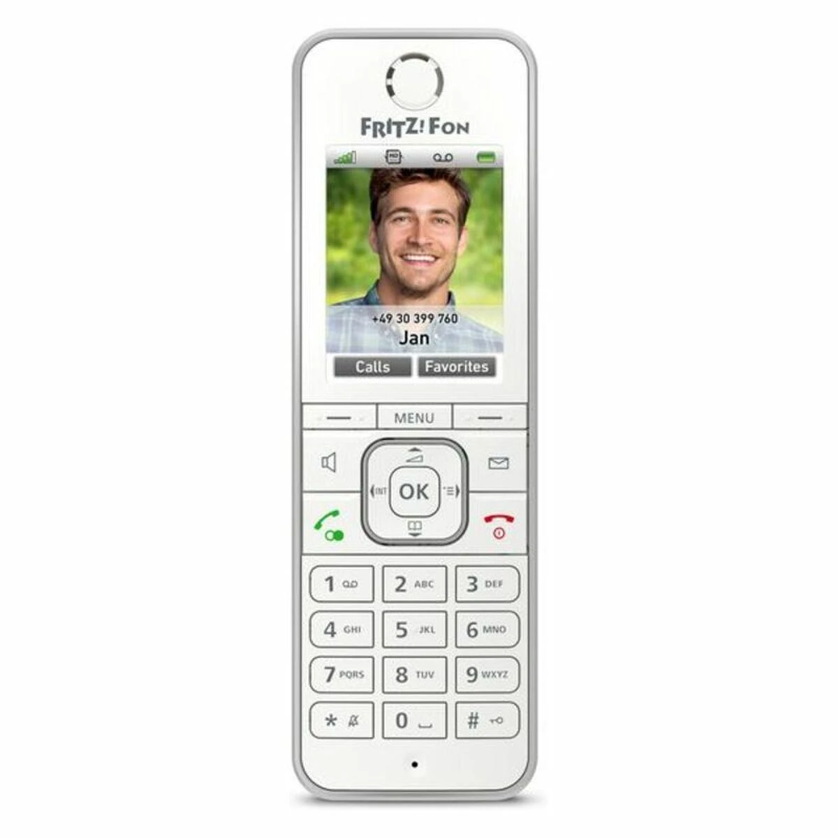 Mobilusis telefonas AVM PHONE belaidis DECT cyfrowy Fritz! C6 Baltas