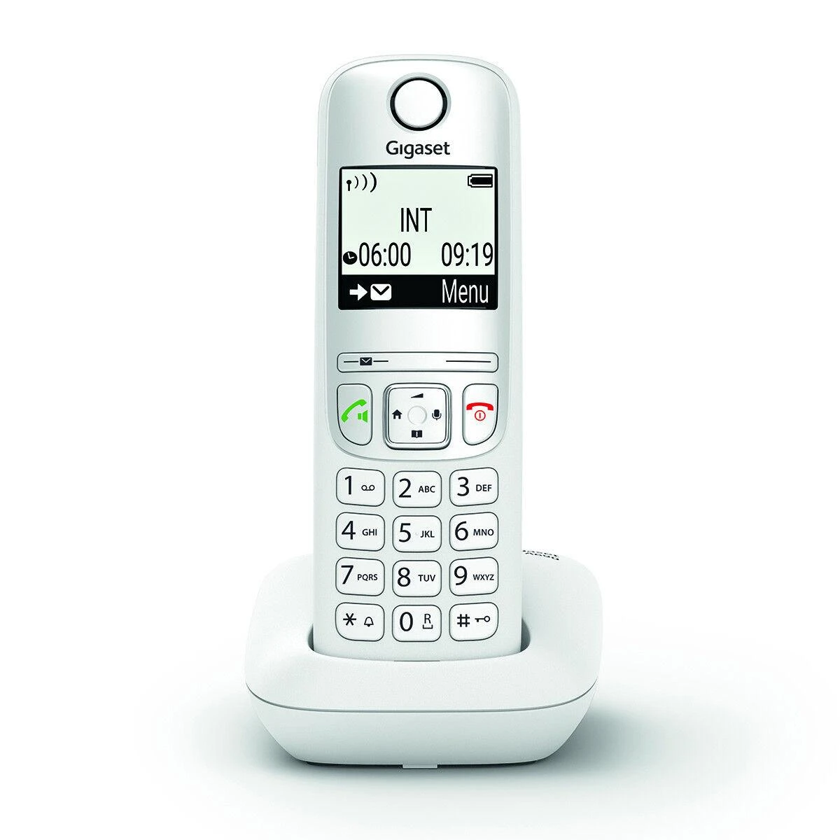 Belaidis telefonas - Gigaset A690 14h Pokalbio Laikas 100 Kontaktų Balta