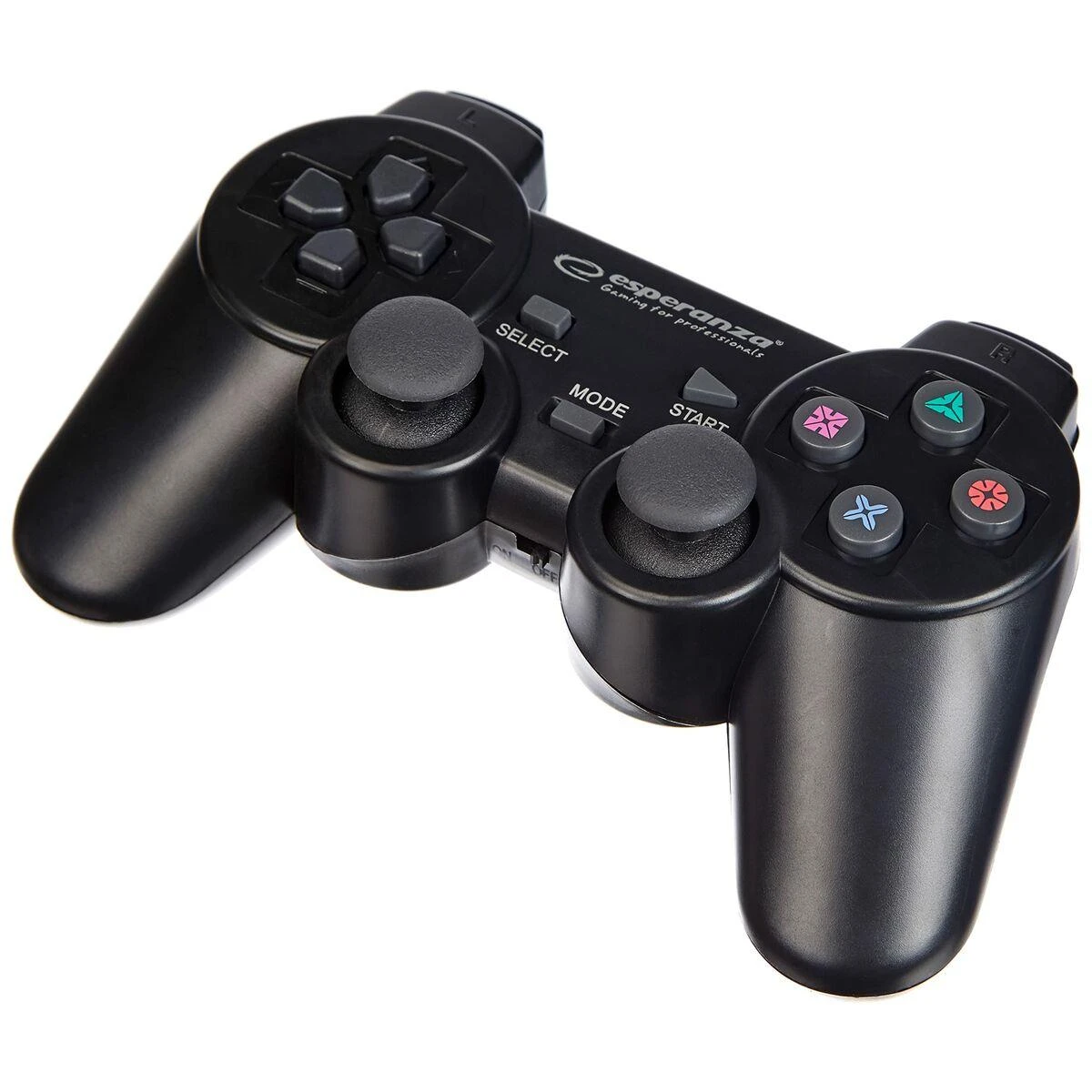 Bevielis ŽAIDIMŲ PULTAS SU VIBRACIJOMIS ESPERANZA EGG108K GLADIATOR PC / PS3