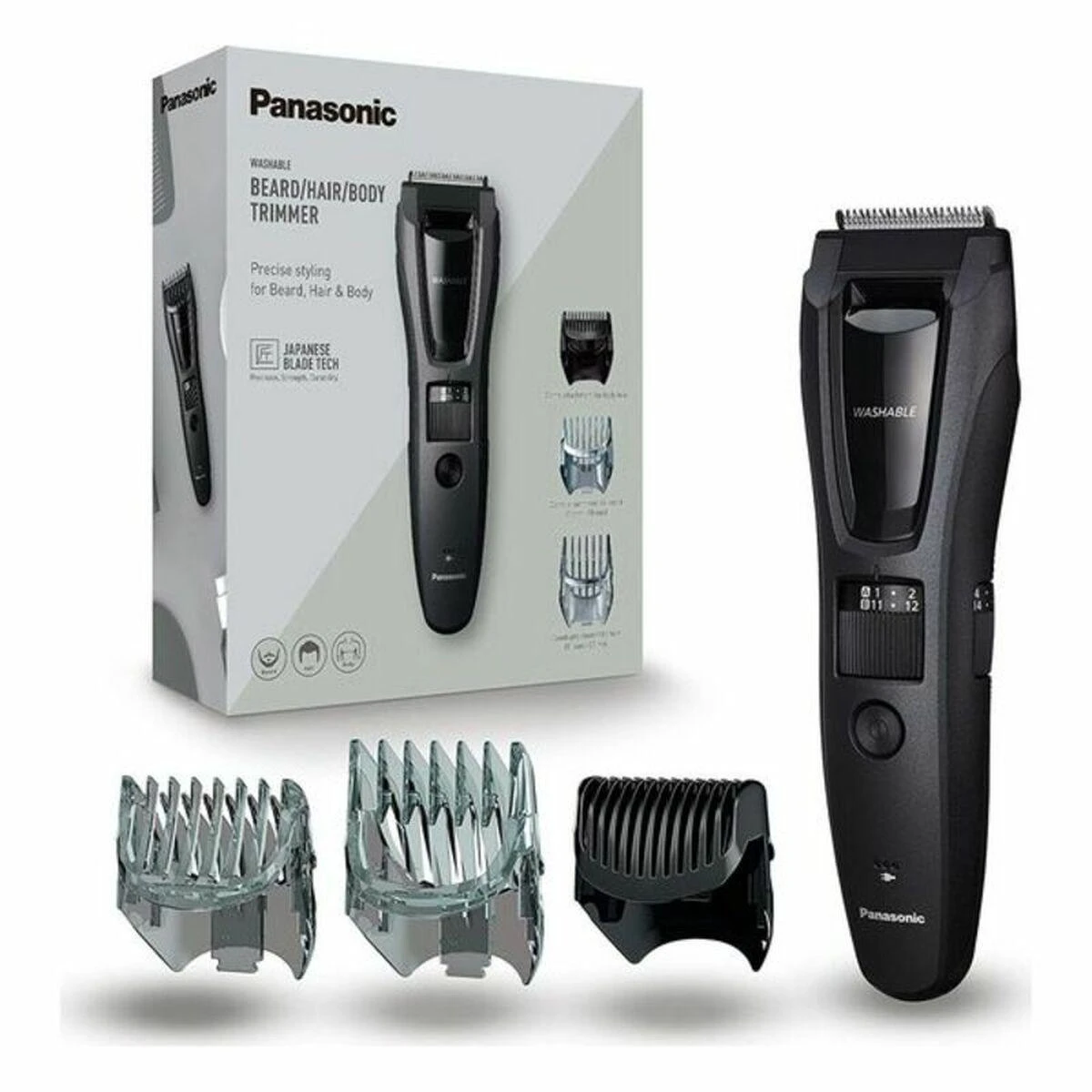 Panasonic | Skustuvas | ER-GB62-H503 | Laidinis/ Belaidis | Ilgio žingsnių skaičius 39 | Juodas